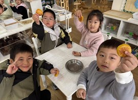 中班上学期生活花絮（南瓜饼）