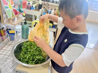 中班下学期生活花絮（美味的草头饼）